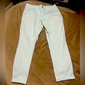 Skinny BF Capris- Mint, NWOT